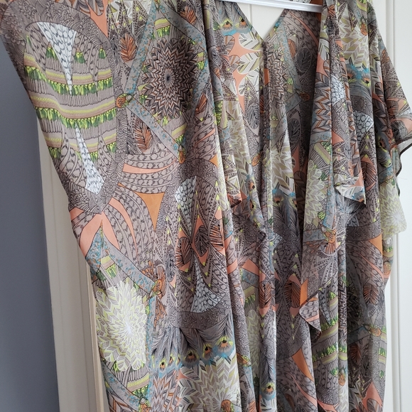 Umgee + Sheer Long Open Front Kimono sz XL/XXL - Picture 11 of 12